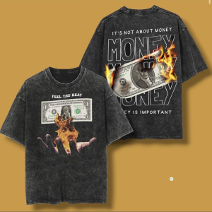 Black Acid Wash Drop T-Shirt – A4 + A2 Print